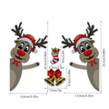 Christmas elk bell magnetic luminous reflective bumper stickers for vehicle decoration