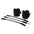 Black pull rope set for taekwondo leg training and explosive force development