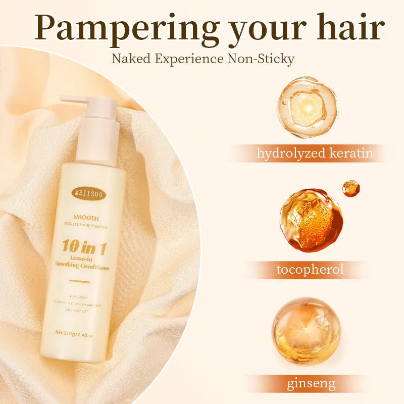 Wash-free hair conditioner bottle with 210g net content for ladies hair care