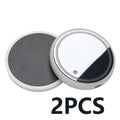 Colourful LED light-up coaster for car cup holder showing multiple light colours on a dark surface.