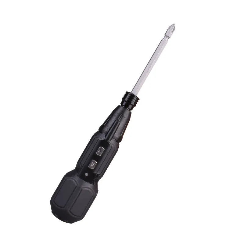Alloy steel straight handle electric screwdriver with 36V lithium battery in black colour