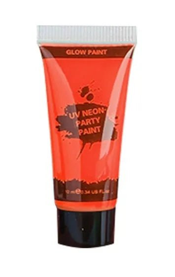 25ml plastic squeeze bottle of neon green gouache face and body paint