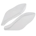 ABS side wing head covers for Harley-Davidson touring motorcycles in black or transparent