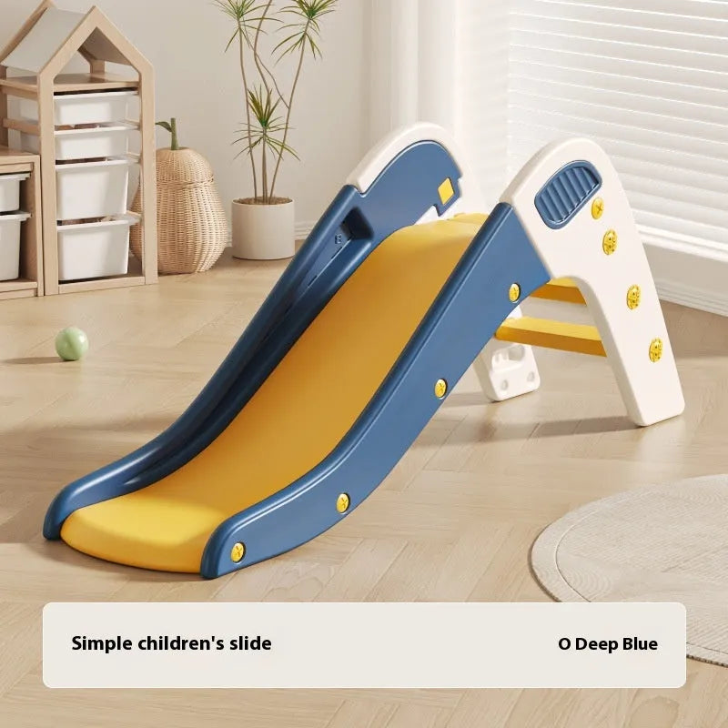 Small plastic baby slide in blue, yellow, brown or grey colours for infants under 3 years old