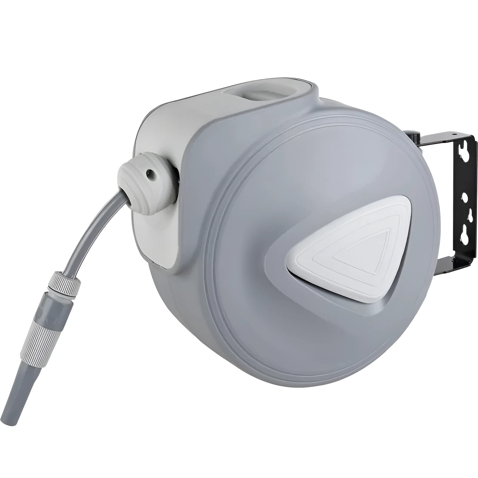 Automatic retractable hose reel with 10m PVC water pipe on water drum bobbin winder for car wash and garden watering