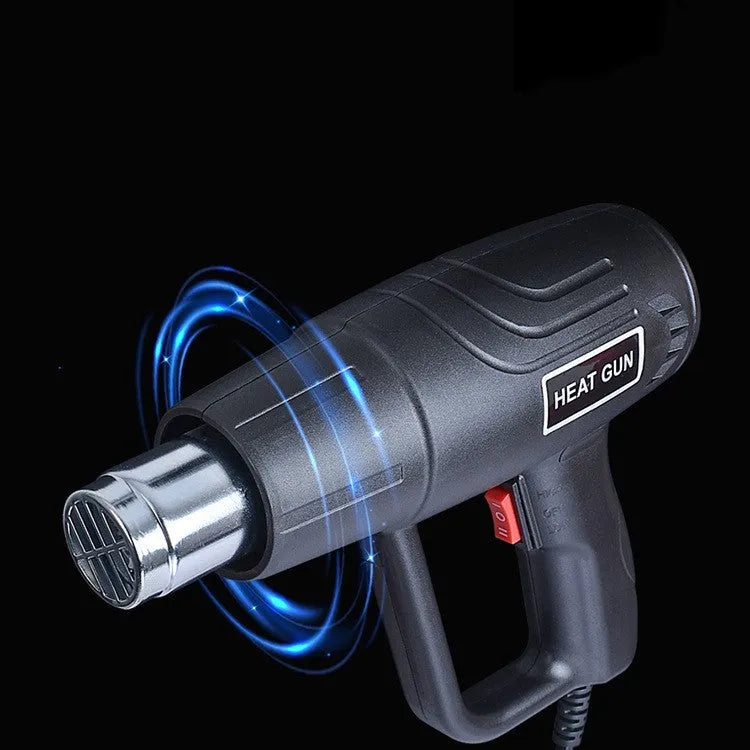 2000W industrial hot air gun with anti-slip black shell and grid air outlet, 220V US plug