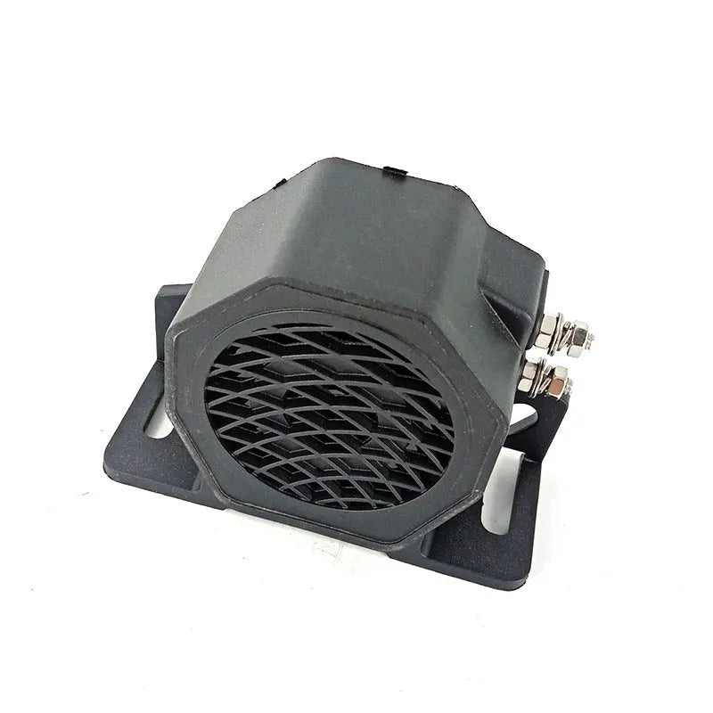 Black GQ-208A 12-80V universal reversing horn for commercial vehicles