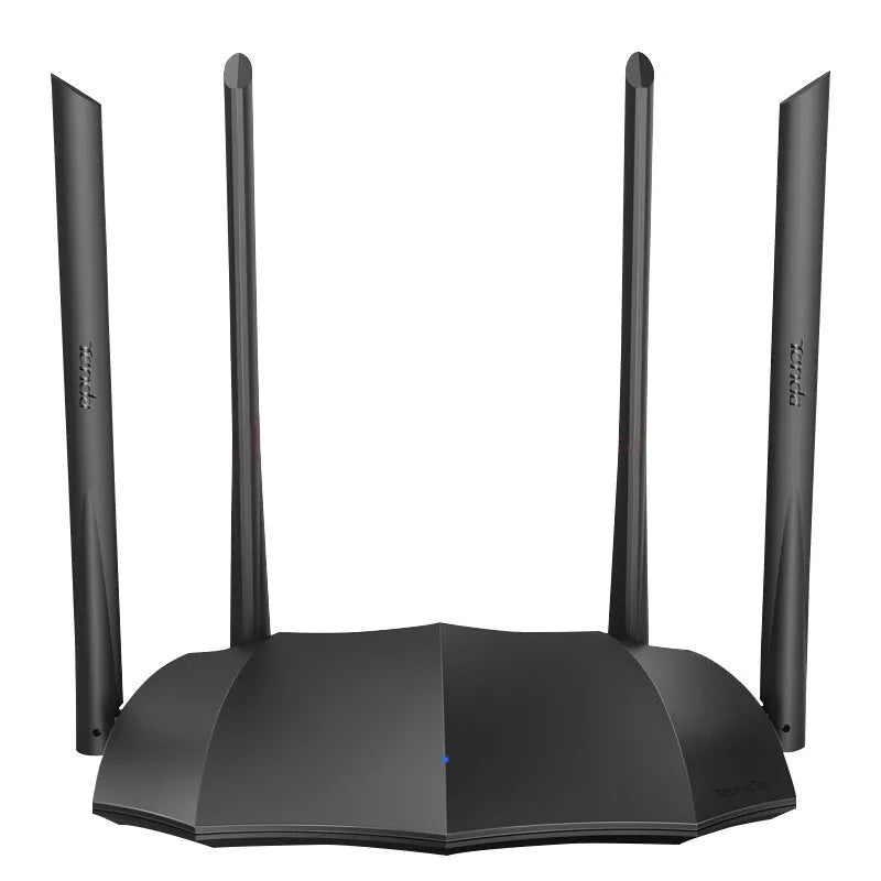 AC8 dual-band wireless router with Gigabit LAN ports measuring 365mm wide