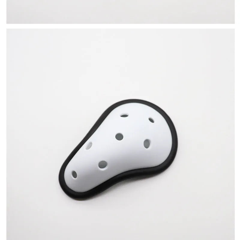 Rubber sports groin protector for adults and children, used in boxing, Sanda, hockey, and rugby.