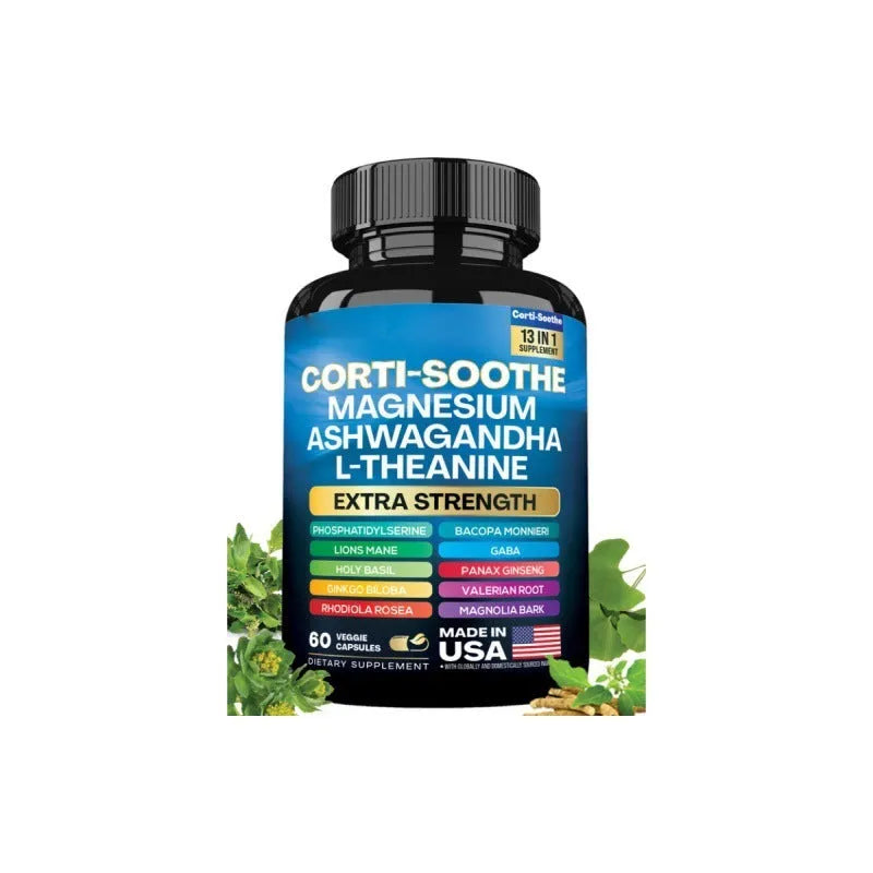 Bottle of South African Drunken Eggplant magnesium capsules containing 60 vegetarian-friendly capsules