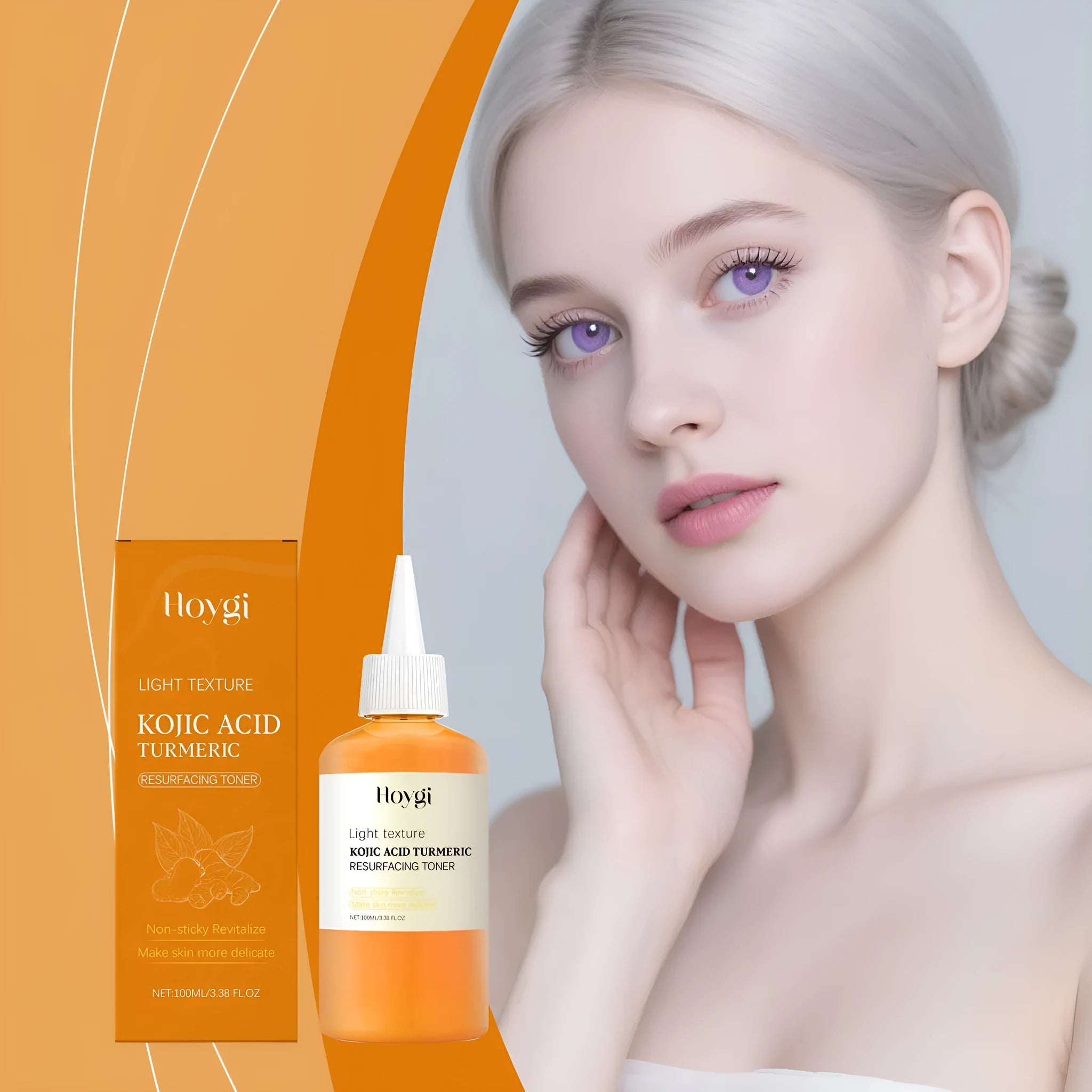 Turmeric Moisturizing Water 100ml bottle with non-oily facial toner formula