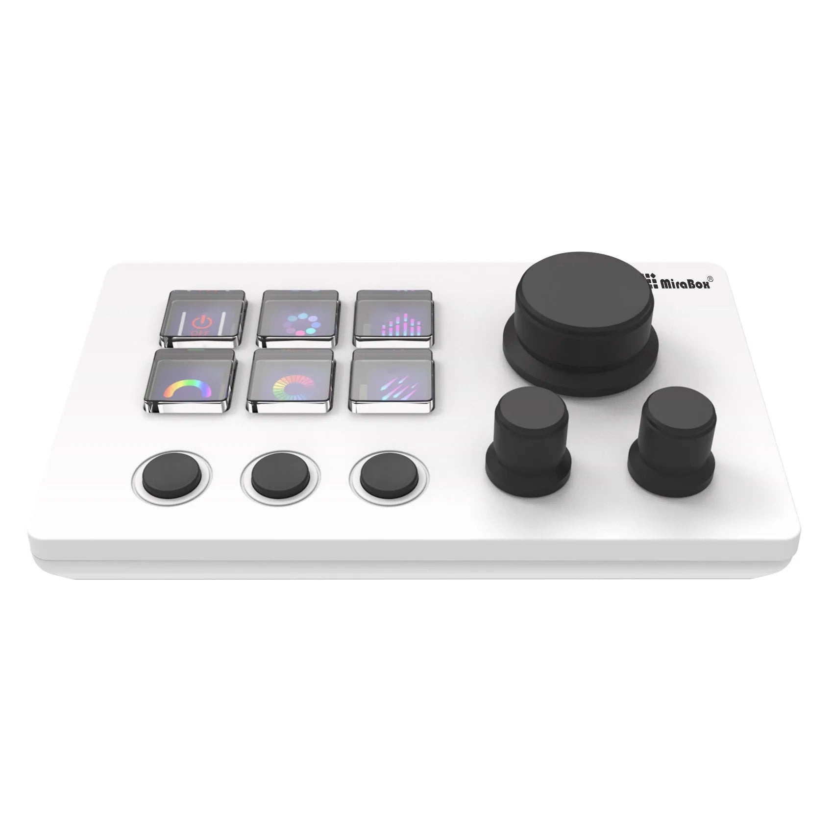 Visual Keyboard N3 USB numeric keypad in black or white with silicone keys and 2m cable