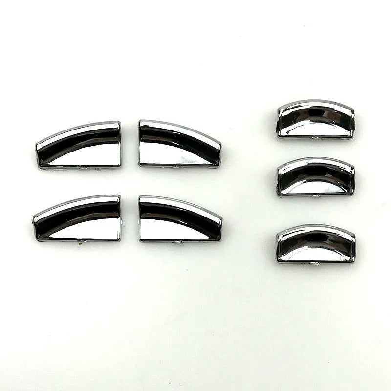 Black glitter decorative sticker for type 0 car window lift button with adhesive backing