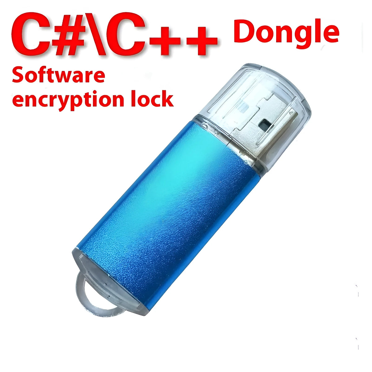 Software encryption lock USB dongle with metal shell showing six colour options