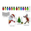 Christmas elk reflective magnetic car decoration sticker with cartoon design