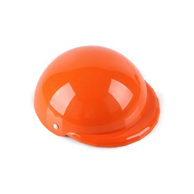 Plastic motorcycle cap helmet for dogs in solid colour with three size options