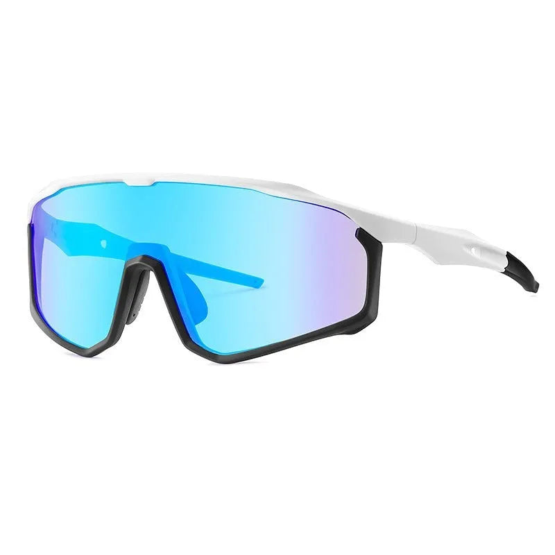 Full-frame mountaineering goggles in a colourful design with UV protection for climbing and hiking.
