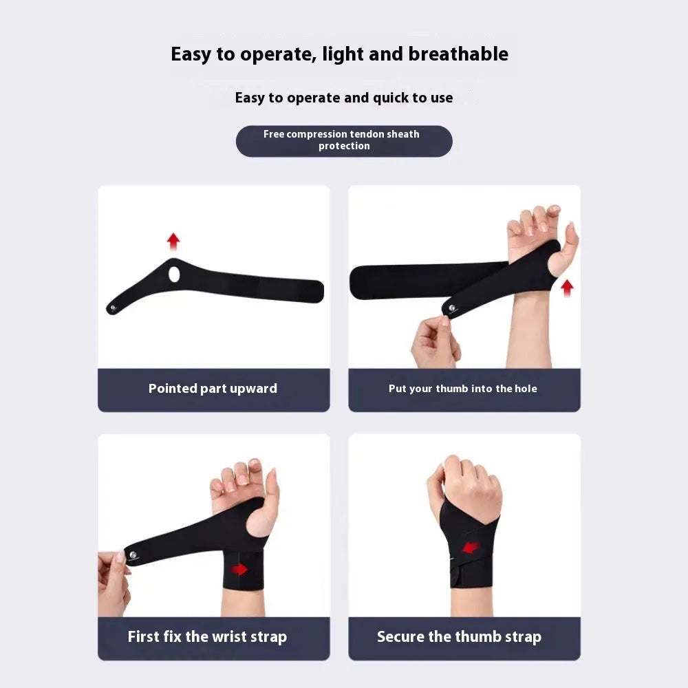 Adjustable athletic wristguards in black and skin colour for sports wrist protection