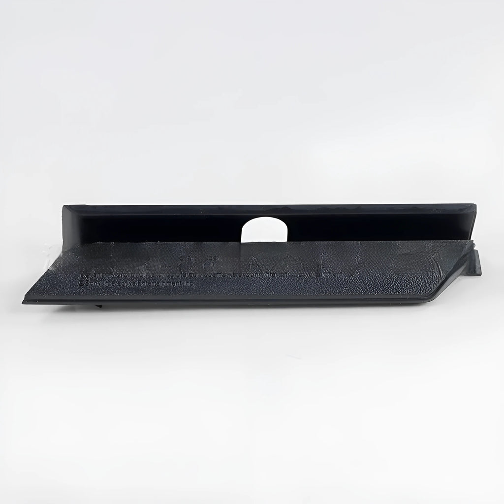 Black and white plastic hard drive baffle cover for internal mounting