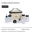 Naturehike six-piece transparent seasoning bottle set with PP plastic containers for outdoor cooking