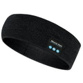 Bluetooth 5.4 sports headband with removable washable fabric and integrated wireless earphones