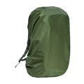 Army green PU material backpack rain cover for outdoor mountaineering and hiking.