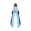 Blue heavy duty dog nail clippers with safety guard for large dogs and thick nails.