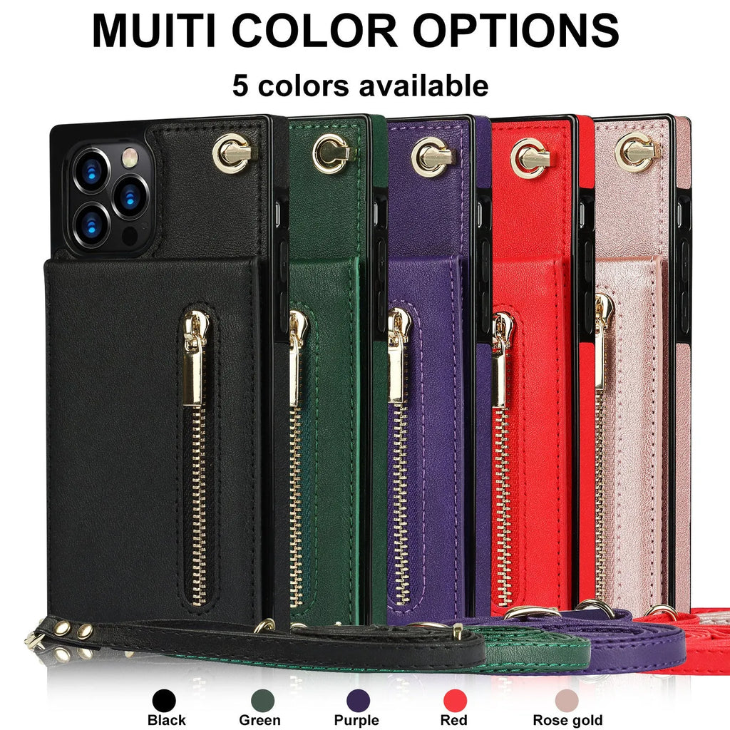 TPU and leather mobile phone case in solid colours for Samsung Galaxy and Apple iPhone models