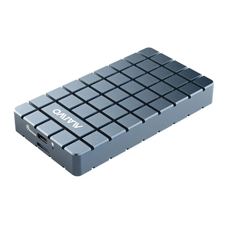 Compact aluminium USB4 hard drive enclosure for M.2 NVMe solid state drives