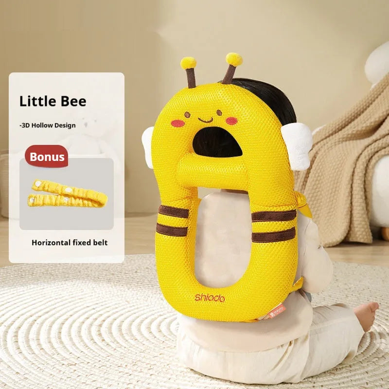 Cartoon baby anti-collision pillow in Little Dinosaur design for toddler fall protection.