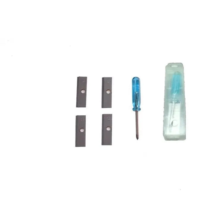 Geometric plastic pencil sharpener with four sharpening holes for sketching pencils