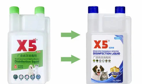 500ml cat and dog deodorant spray bottle, veterinary disinfectant solution, Gold Label specification