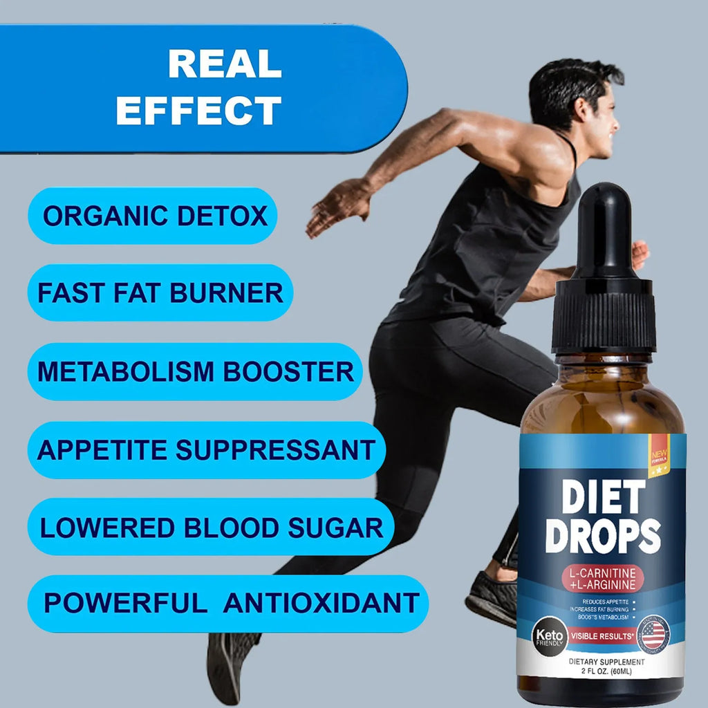 60ml bottle of ketone drops dietary supplement for body shaping