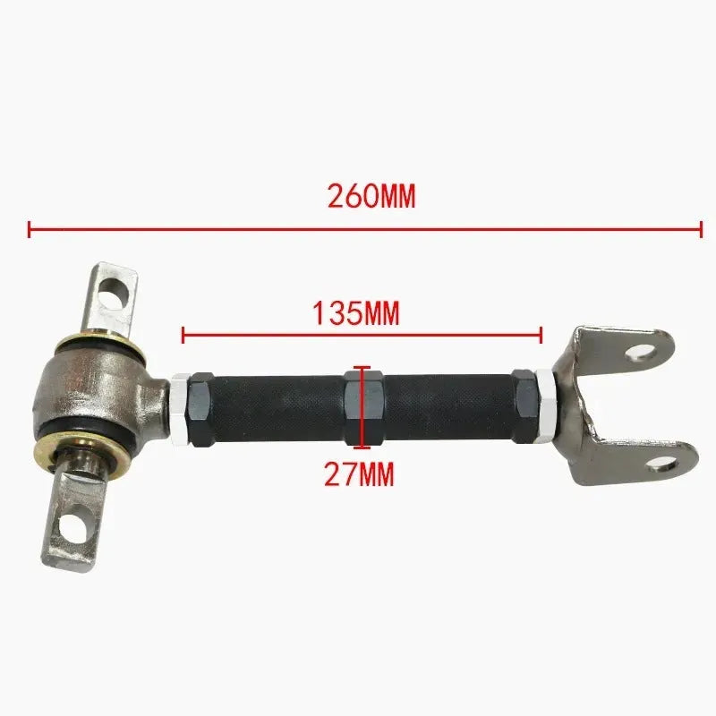 Blue aluminium alloy pull rod for Honda Civic EP3 rear wheel alignment adjustment