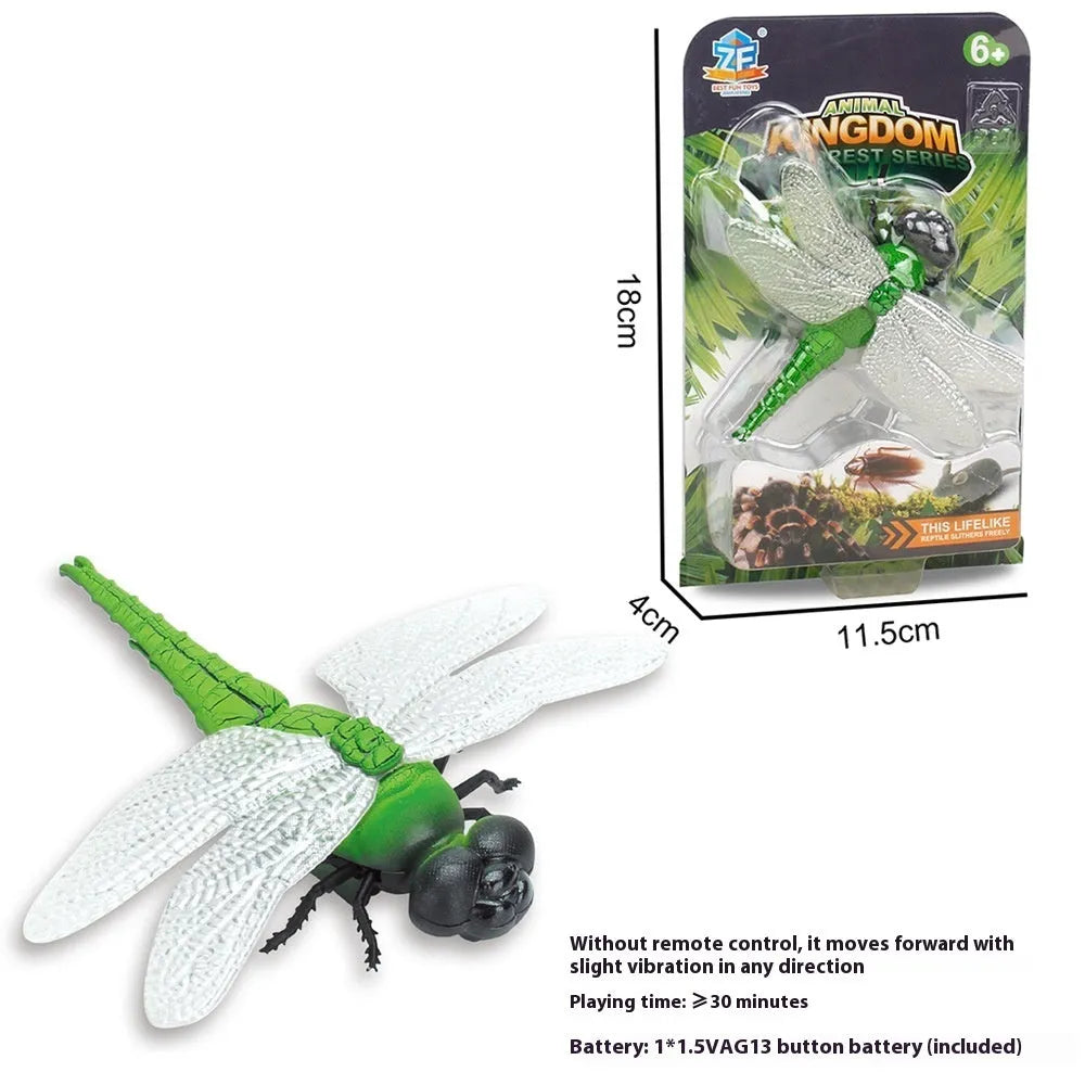 Electric vibrating walking insect simulation toy for cats and dogs in plastic cockroach, dragonfly, tarantula, or mouse styles.