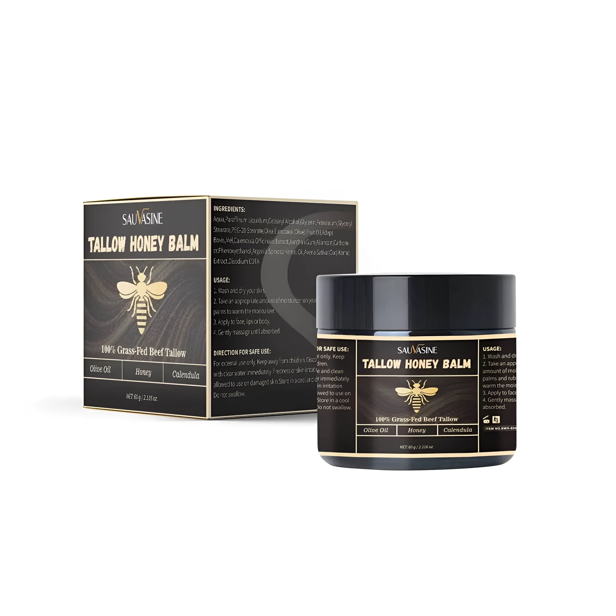 Butter Honey Cream 60g container with honey and shea butter facial moisturiser