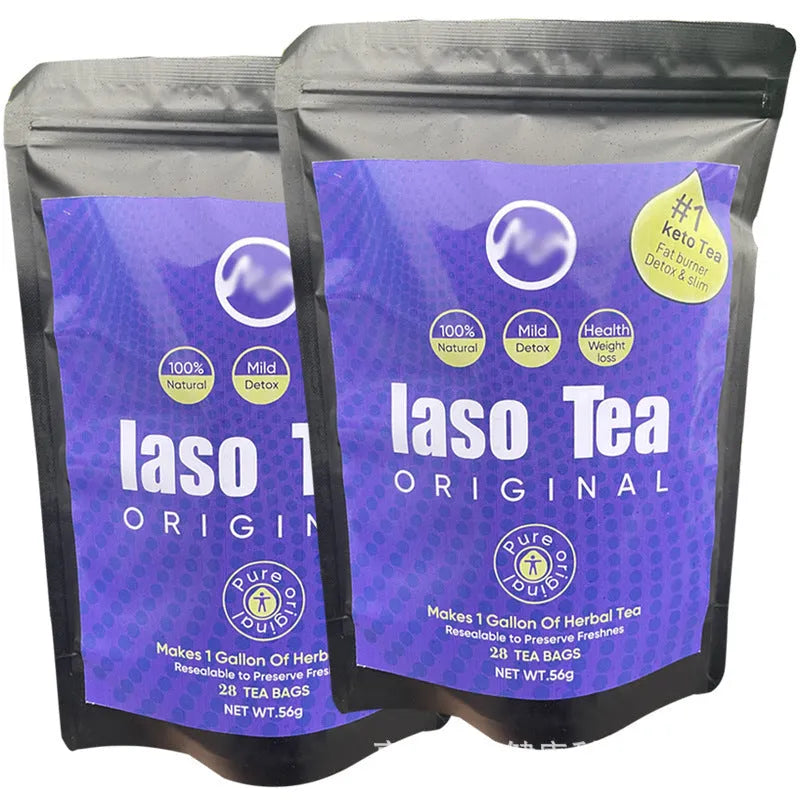 Single bag of instant sugar-free slimming tea for cold infusion.