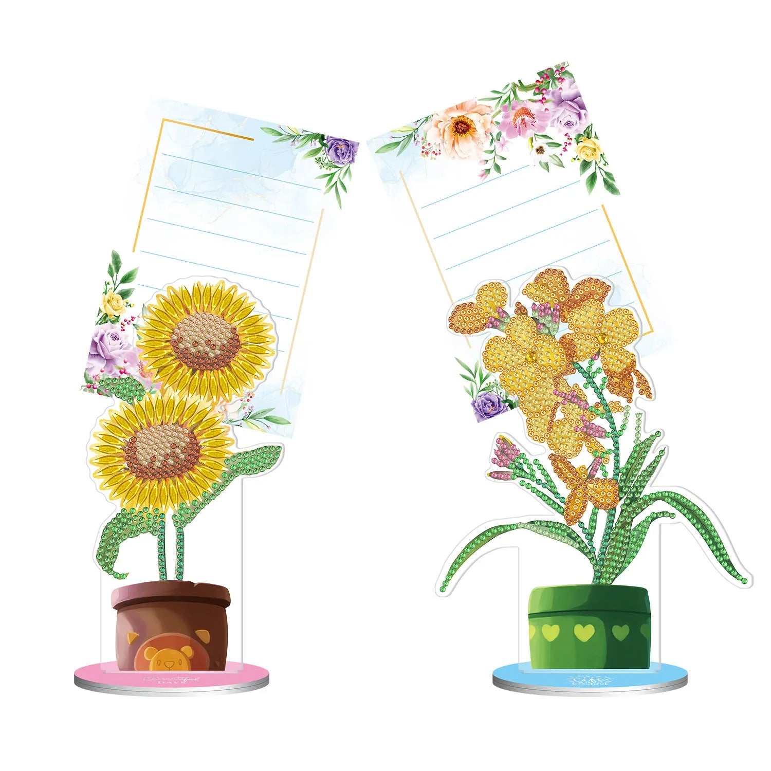 Diamond painting note clip desktop decoration with frameless American-style handmade craft