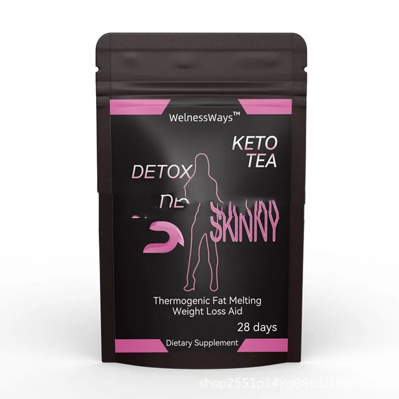28 Day Slim Flat Tummy Tea collection with multiple herbal blends for women