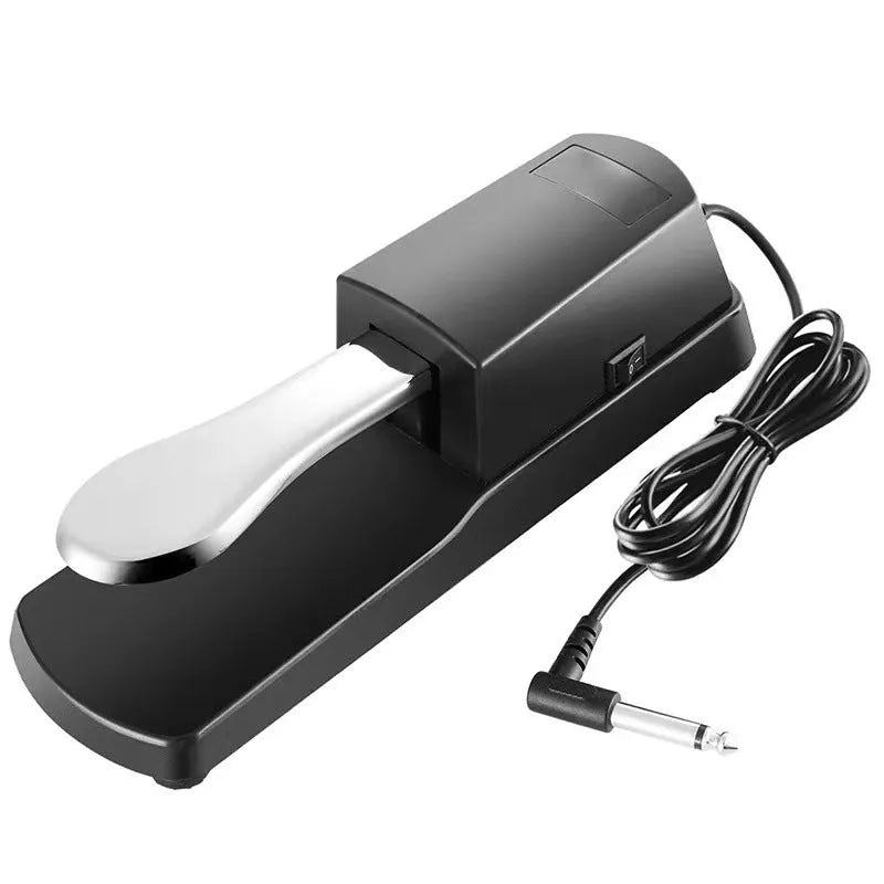 Single sustain pedal for electronic keyboards with 6.35mm jack connector