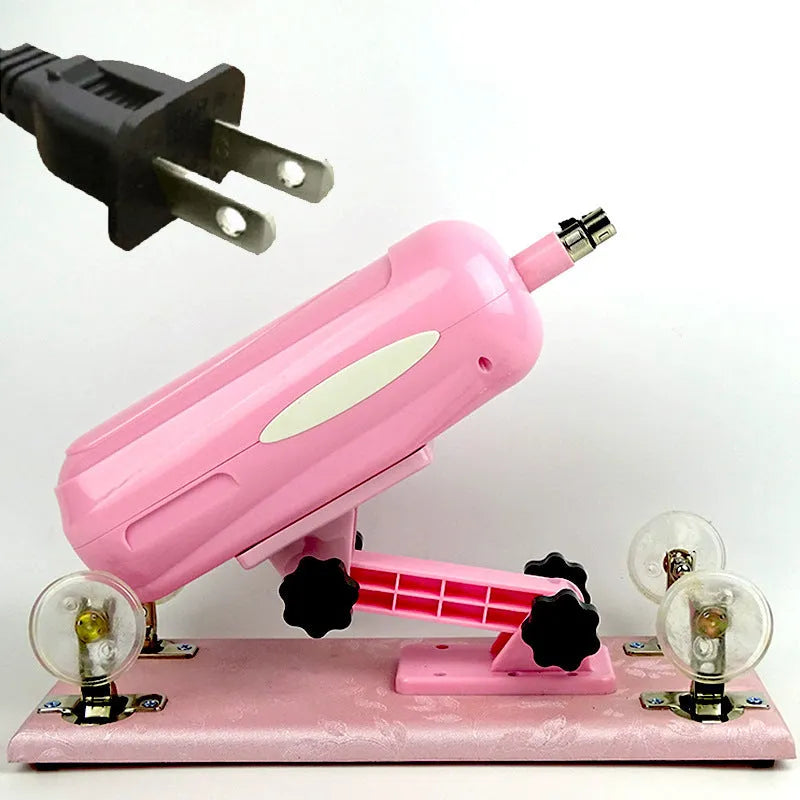 Bobb women's automatic telescopic thrusting sex toy in purple PVC