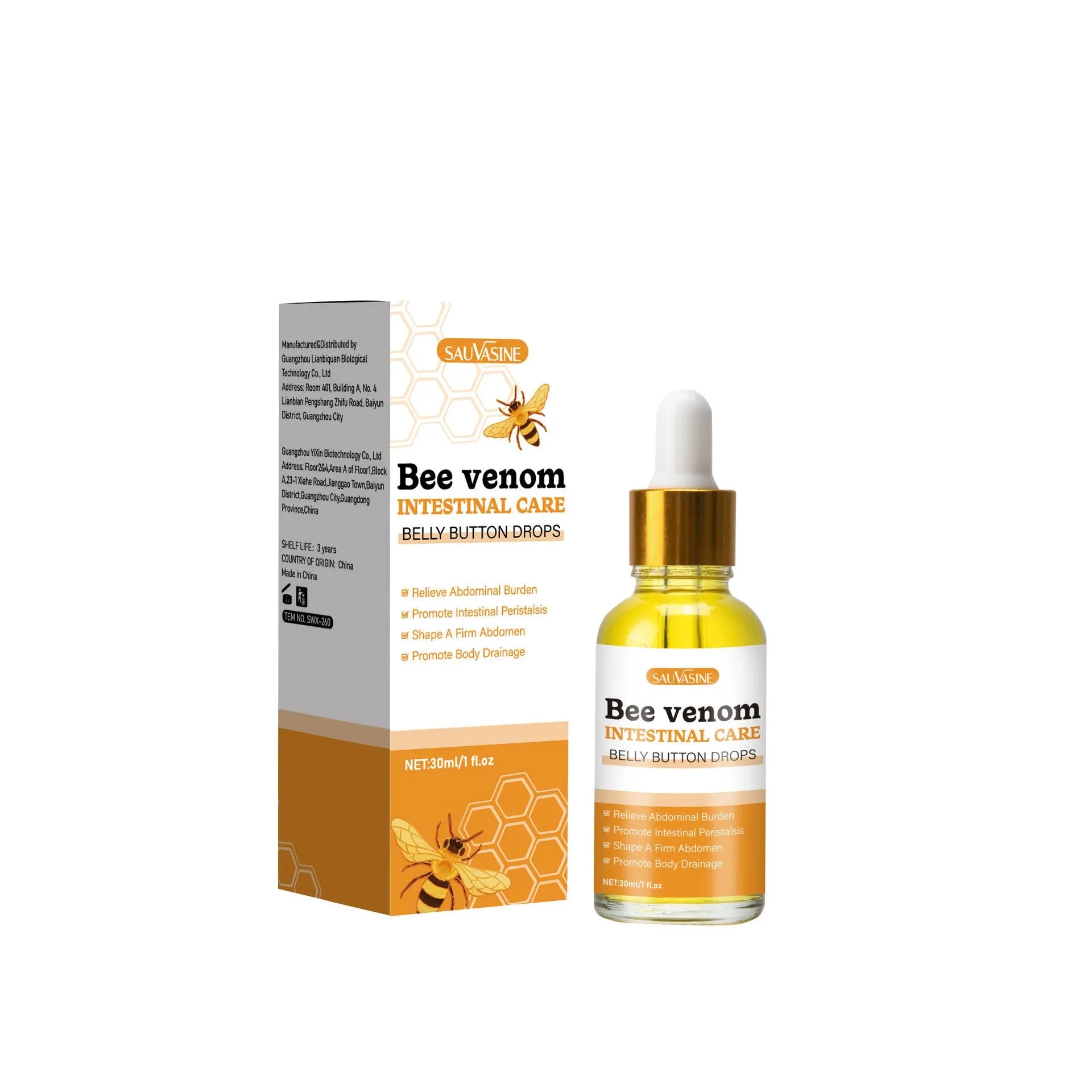 Bee Gentle 30ml facial essence bottle for universal skin type cleansing and smoothing