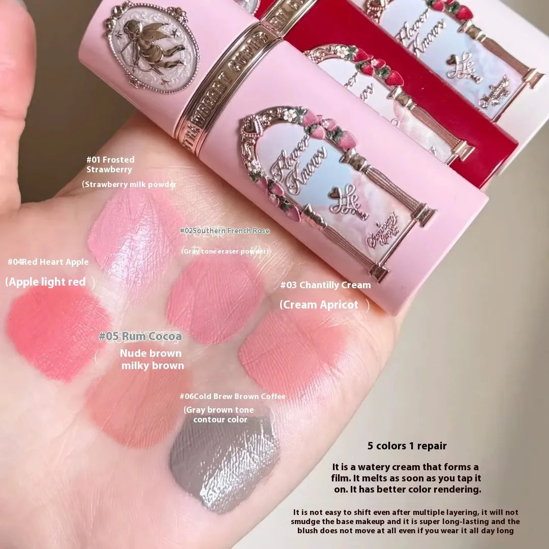 Strawberry Cupid Series Liquid Blush bottle in one of six available colour shades.