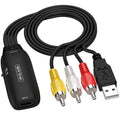 HDMI to AV converter adapter with 110cm cable for 1080p video transfer to monitors and projectors