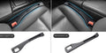 Plastic car seat gap storage organiser pocket in black colour with handle