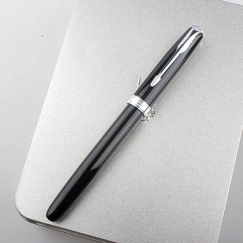 Stainless steel ballpoint pen with 0.5mm tip in multiple colour options for business and student writing