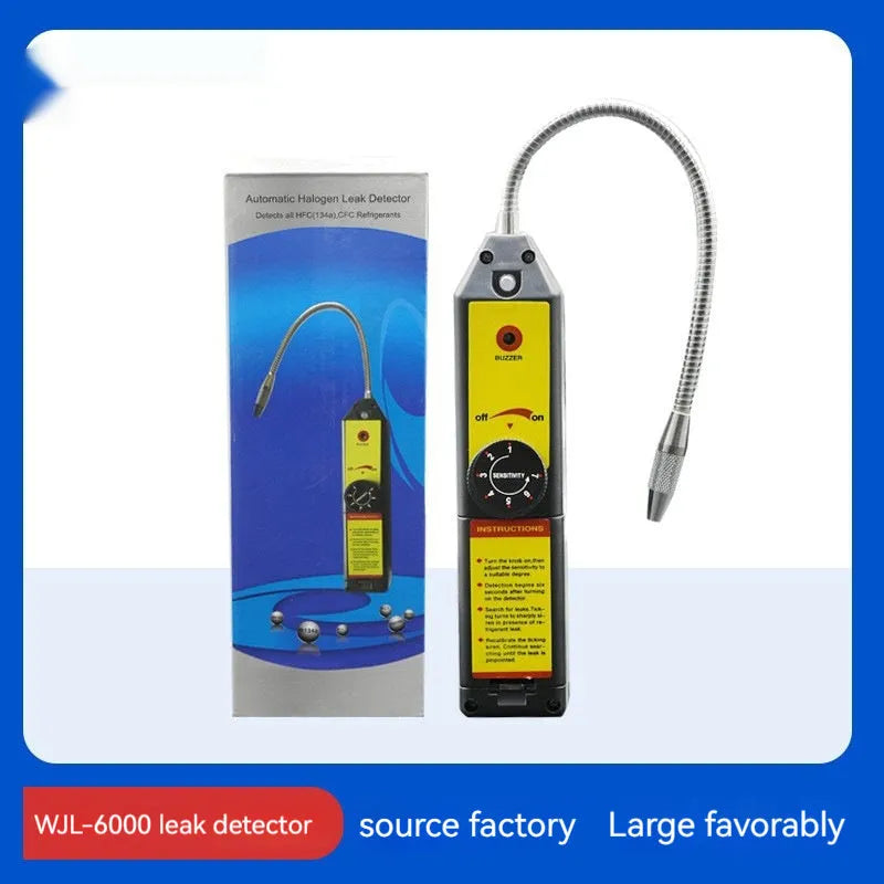 WJL-6000 halogen electronic leak detector with extended 20cm probe for car air conditioning systems
