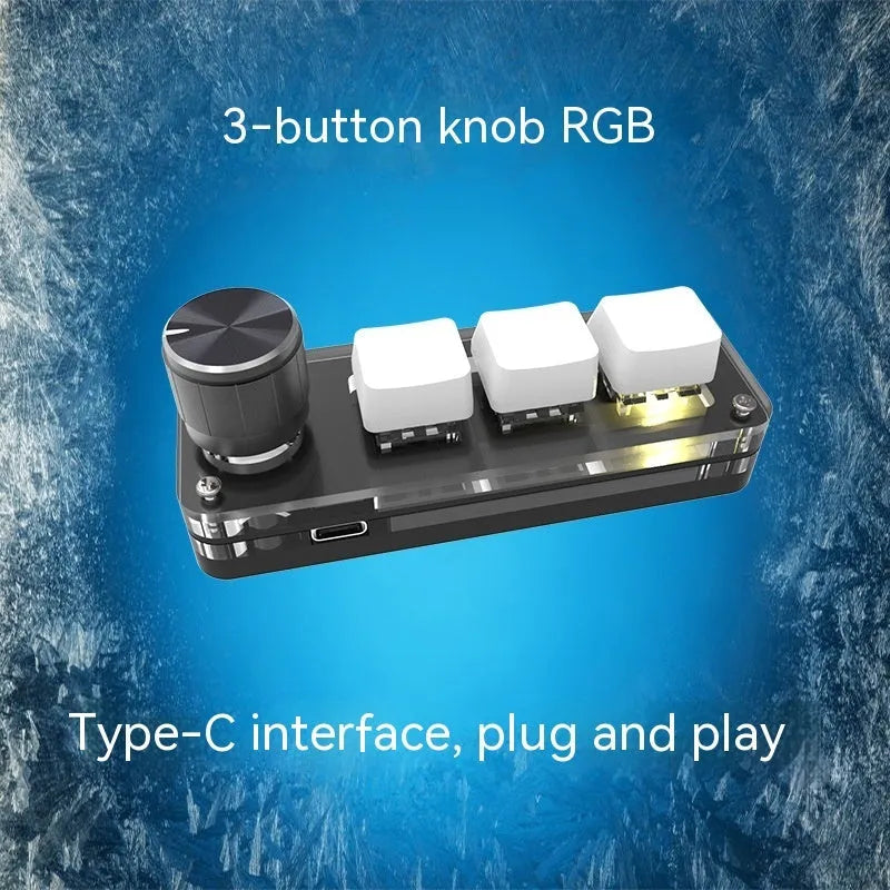 Black or white RGB backlit copy paste keypad with USB cable