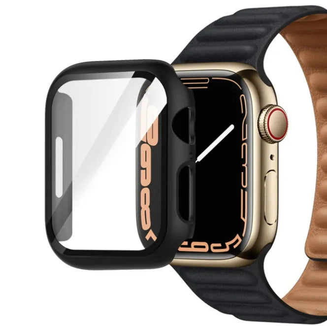 PC tempered film protective case for Apple Watch in various colours and sizes