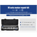 CR-V chromium vanadium steel socket ratchet wrench set with multiple sockets for home and auto repair.
